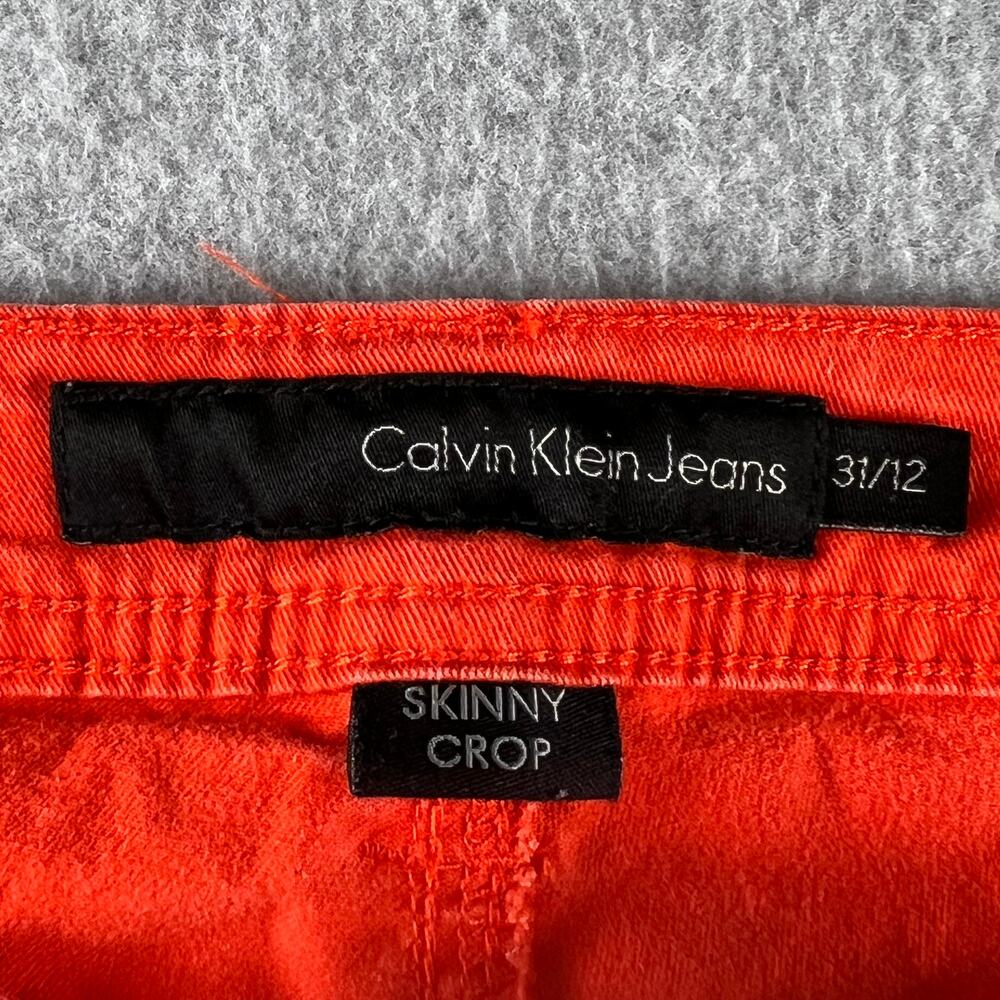 Calvin Klein Jeans Red/Orange in Color Women's Size  Skinny Crop 31/12